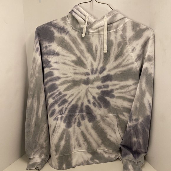 SO Cozy Sweatshirt Tied Dye Purple Womens Juniors Sz XL Hooded Soft Fabric - Picture 2 of 10